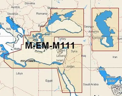 C-MAP MAX WIDE M-EM-M111 EASTERN MEDITERRANEAN MSD/SD Chart • $301.92