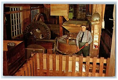 Grinding Cornmeal Hammer's Spring Mill State Park Mitchell Indiana IN Postcard • $14.98