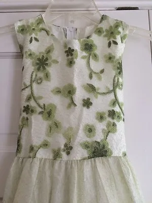 Dimples Los Angeles Beaded Formal Pageant Wedding Dress Gown Light Green Sz 10 • $9.99