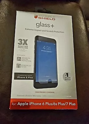 ZAGG Invisible Shield Glass+Extreme Impact & Scratch Protection IPhone 8/7/6s/6 • $4