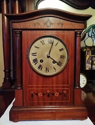 Antique Victorian German H.A.C Mantel Clock - Drum Movement - For Restoration • £90