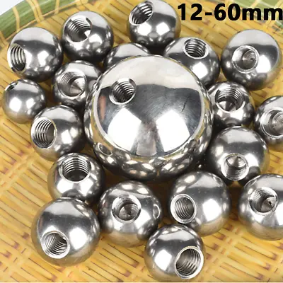 304 Stainless Steel Thread Ball Dia 12-60mm Half-hole Ball 1/4 -20 Female Thread • $2.89