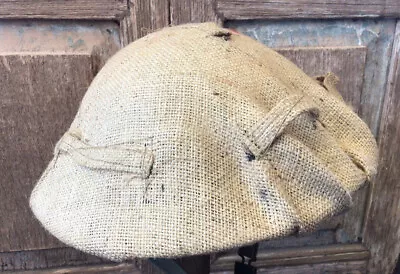 Rare WW2 British -NZ  Original Hessian Helmet Cover In Sand Tan • $285