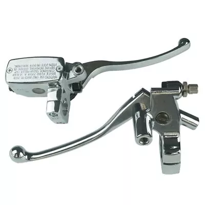 1  25mm Handlebar Master Cylinder Hydraulic Brake Control & Clutch Lever Chrome • $39.97