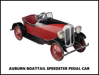 Auburn Boattail Speedster PEDAL CAR - NEW Metal Sign: Very Nice Condition • $19.88