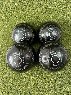 Thomas Taylor Lignoid Size 1 Lawn Bowls Set :: Indoor Or Outdoor • £56