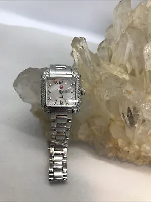 Michelle Milou Petite 42 Diamond Watch For Parts/Repair Needs Crystal Keeps Time • $275