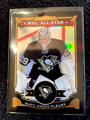 2015-16 O-Pee-Chee Penguins #202 Marc-Andre Fleury BLACK RAINBOW #007/100 MINT • $19.75