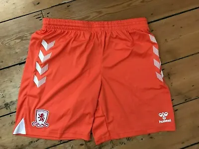 Middlesbrough FC Football Shorts Size XL Orange Match Issue Soccer Shorts • £10.01