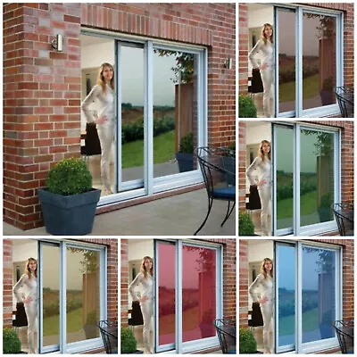 £0.99 • Buy Mirror Reflective One Way Vision Privacy Window Film Sticky Back Glass Tint