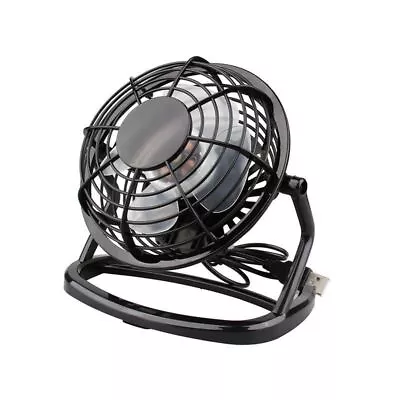 USB Desk Table Fan Personal Small Air Circulator Quiet Mini Portable Retro Fan • £7.97