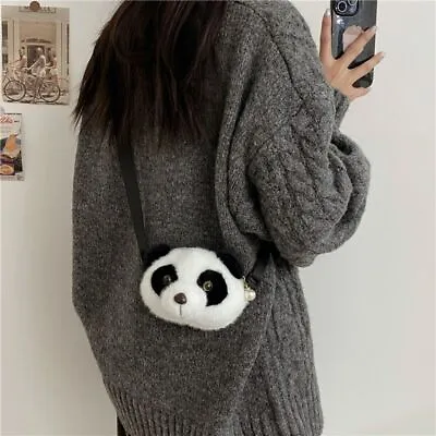 Purse Plush Panda Shoulder Bag Mini Wallet Plush Doll Bag  Outdoor • £6.58