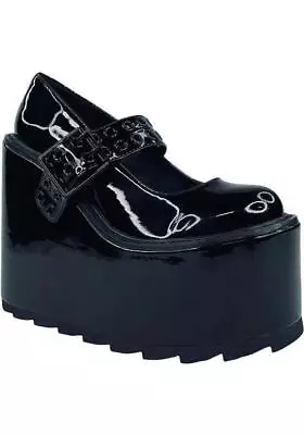 YRU SHOES Dune Mary Jane [Black] | PLATFORMS* Gothic • $198.95