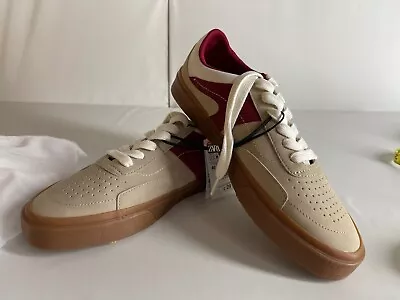 $29.99 • Buy Zara NWT Laced Sneakers Beige Size 7