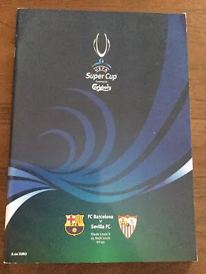 £7.95 • Buy 2006 Monaco UEFA Super Cup Final Programme, Barcelona V Sevilla
