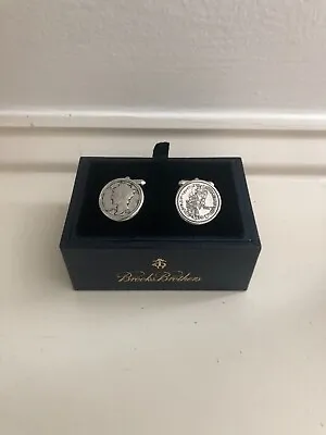 $135 • Buy $195 Brooks Brother Replica Mercury Dime Coin Cuff Links Sterling X432m