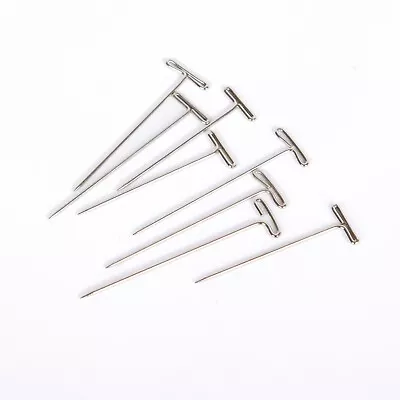 T-PINS Metal 28mm Blocking Knitting Modelling Crafts Pack Of 50 And 200 Pins • £3.89