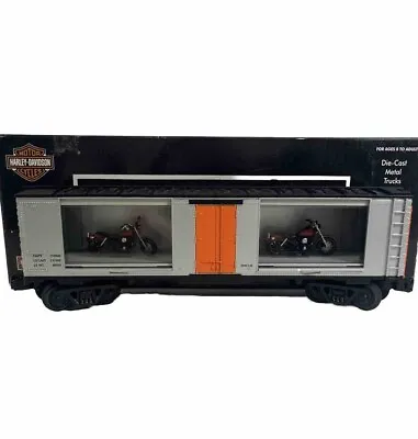 MTH Rail King 30-74199 Harley-Davidson 40’ Window Box Car W 2003 V Rod • $107.77