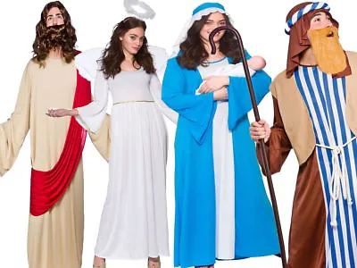 £19.99 • Buy Adults Nativity Play Outfit Fancy Dress Christmas Party Festive Costume New