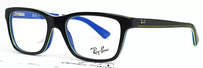 RAY BAN RB1536 3600 Gray On Blue Boys Kids Square Eyeglasses 48-16-130 B:34 • $37.99