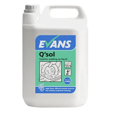 EVANS - Q'SOL - Superior Washing Up Liquid (5L) • £17.49