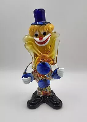 GENUINE MURANO Italian Art Glass Clown Sculpture 8.5in H  • £40