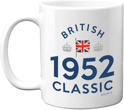 70th Birthday Gifts For Women Men In 2022-1952 British Classic Coffee Mug - Best • £11.03