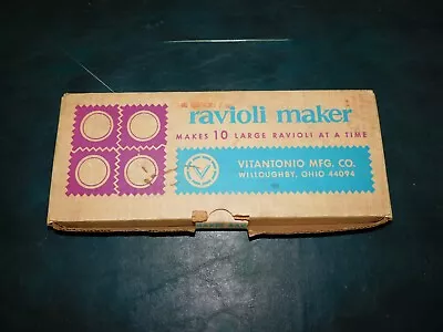 Vintage Vitantonio No.510 Ravioli Maker Willoughby Ohio  Unused In Box • $22.50