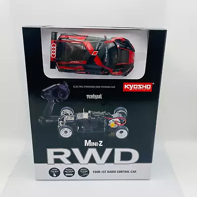 KYOSHO MINI-Z Readyset RWD Audi R8 LMS 2016 “Black/Red” 32344BKR • $251.95