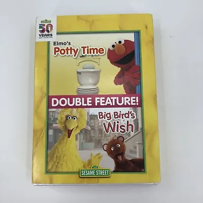 Sesame Street Double Feature Elmos Potty Time Big Birds Wish 2 DVD Slipcase NEW • $14.99