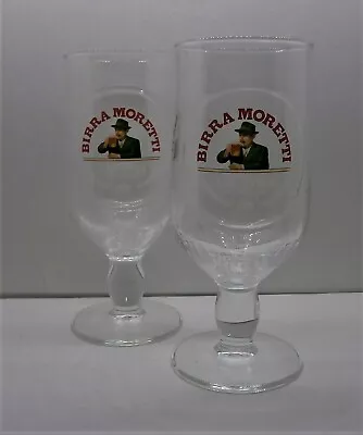 £8.95 • Buy  Birra Moretti Half Pint Beer Glasses X 2  New CE Stamped