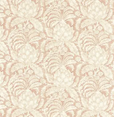 Zoffany Curtain Fabric 'PINA DE INDES' 2 METRES TUSCAN PINK - 100% Linen • £71.99