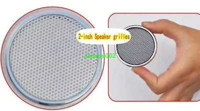 2pcs 2 Inch 90mm Speaker Grille Car Audi Protective Cover Decorative White Dust • $4.04