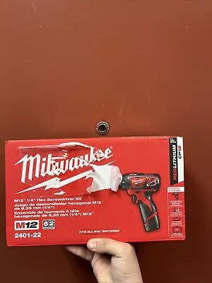 Milwaukee Tool 2401-22 M12 1/4  Hex Screwdriver Kit • $85.99