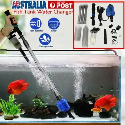 $36.30 • Buy Fish Tank Cleaner Pump Syphon Change Pump Water Filter Aquarium
