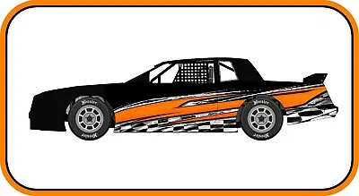 RACE CAR WRAPGraphics Decals IMCA Late Model Street Stock  Mini Dirt # 108 • $149.99