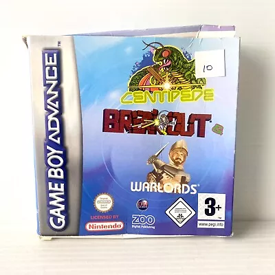 Centipede & Breakout & Warlords + Box Manual - Nintendo GBA - Tested • $78.88