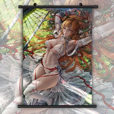 SAO Sword Art Online Asuna Aliczation HD Print Wall Poster Scroll Home Decor • $6.37