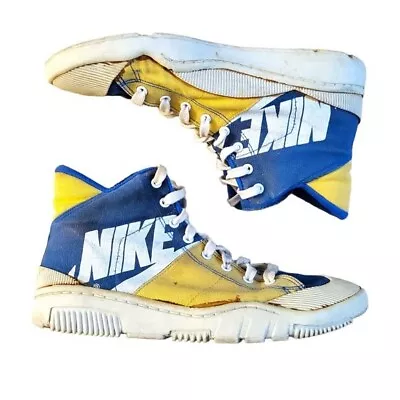 Rare Vintage 1987 Nike Outbreak Blue/yellow Size 12 • $131.69