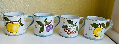 L'Antica Deruta For Majilly Hand Painted Ceramic Mugs Hold 8 Oz. • $4.99