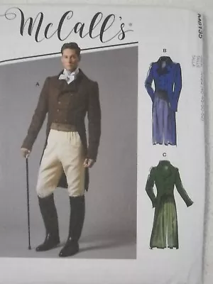Historical Jackets Double Breasted Men's Size 46-52 McCalls 8135 Sewing Pattern* • $12.24