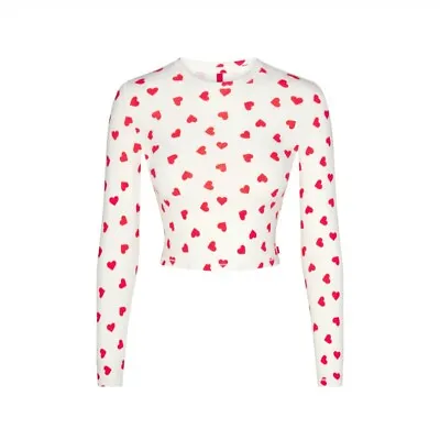 SKIMS X Lana Del Rey Valentines Limited Edition Super Cropped Long Sleeve Small • £50