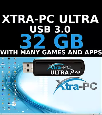 XTRA-PC ULTRA PRO 32 GB  USB Based Operating System  With FILE REZ  • $55