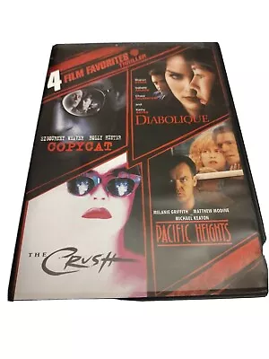 Copycat/ Diabolique/ The Crush/ Pacific Heights Dvd 4 Film Favorites Thriller • $11