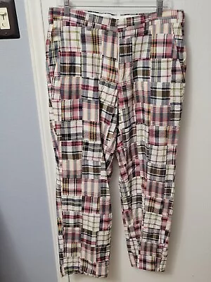 JOS A BANK Size 34 X 32 Executive Collection MADRAS PANTS Patchwork Men’s • $27.99