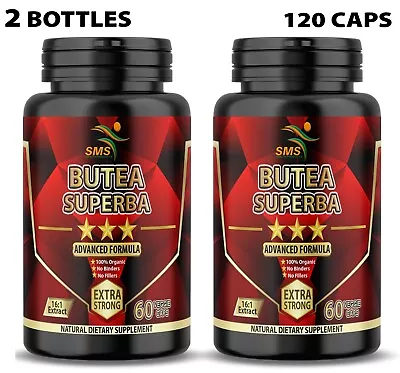 Butea Superba Pills Red Kwao Krua 1000mg DAILY Mens Health ORGANIC 120 CAPS • $16.14