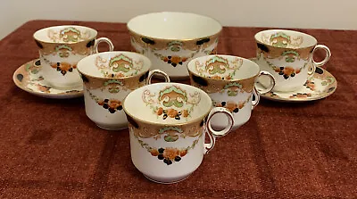 8 Pieces Vintage Sampson Bridgwood & Son Florence Cups Saucers Sugar Bowl  • £6