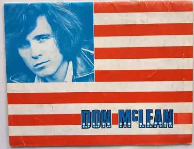 Don Mclean Original 1973 Concert Program Programme Tour Book Music Memorabilia • £14.69