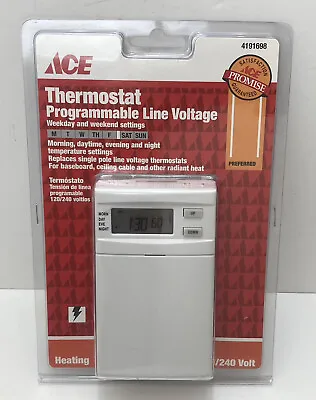 $32.50 • Buy Ace Programmable Line Voltage Thermostat 4191698