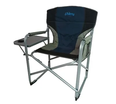Liberty Leisure Folding Strong & Sturdy Camping Directors Chair In Blue • £44.99